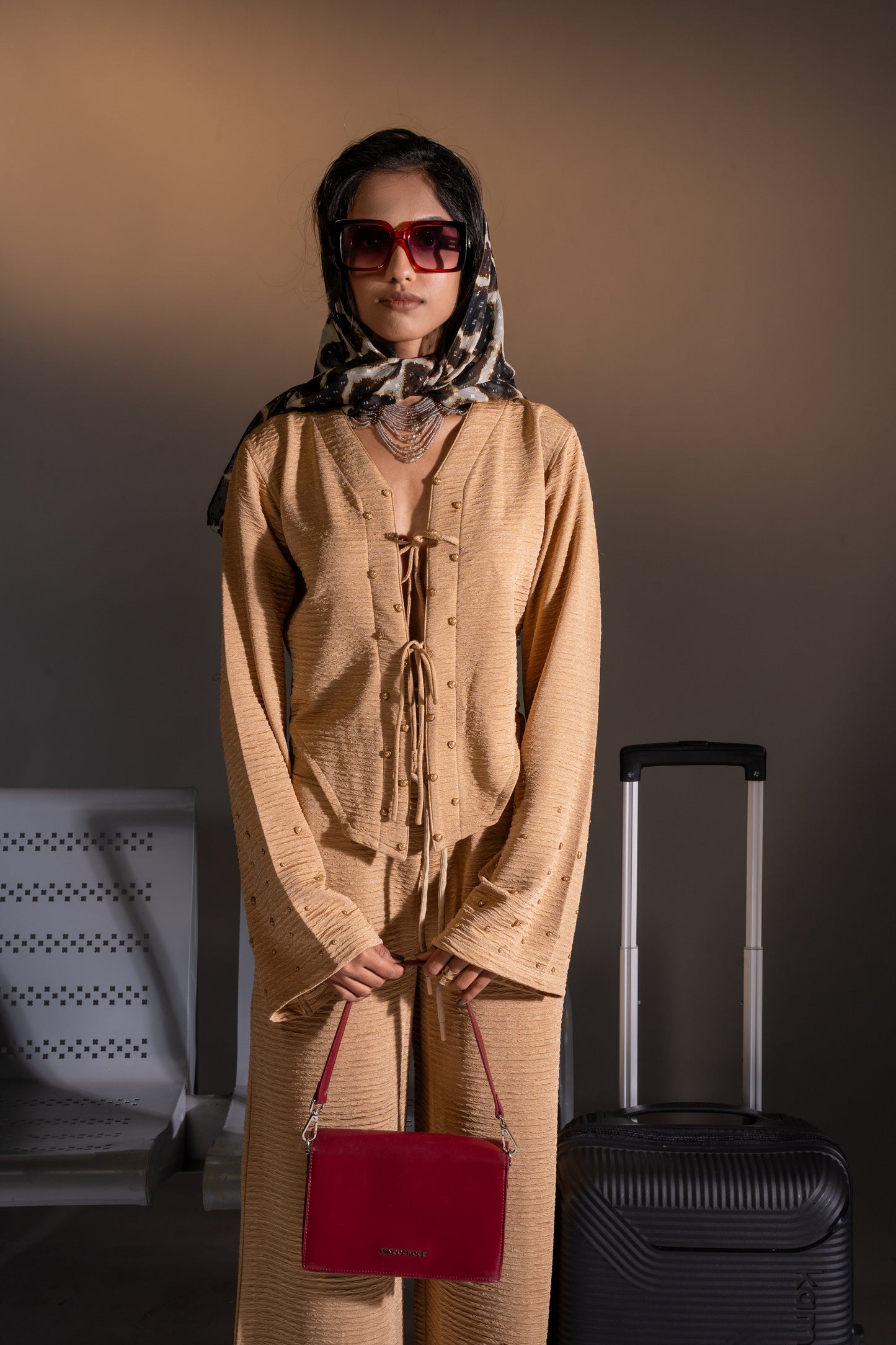 Caramel Daze Tie-Up Top